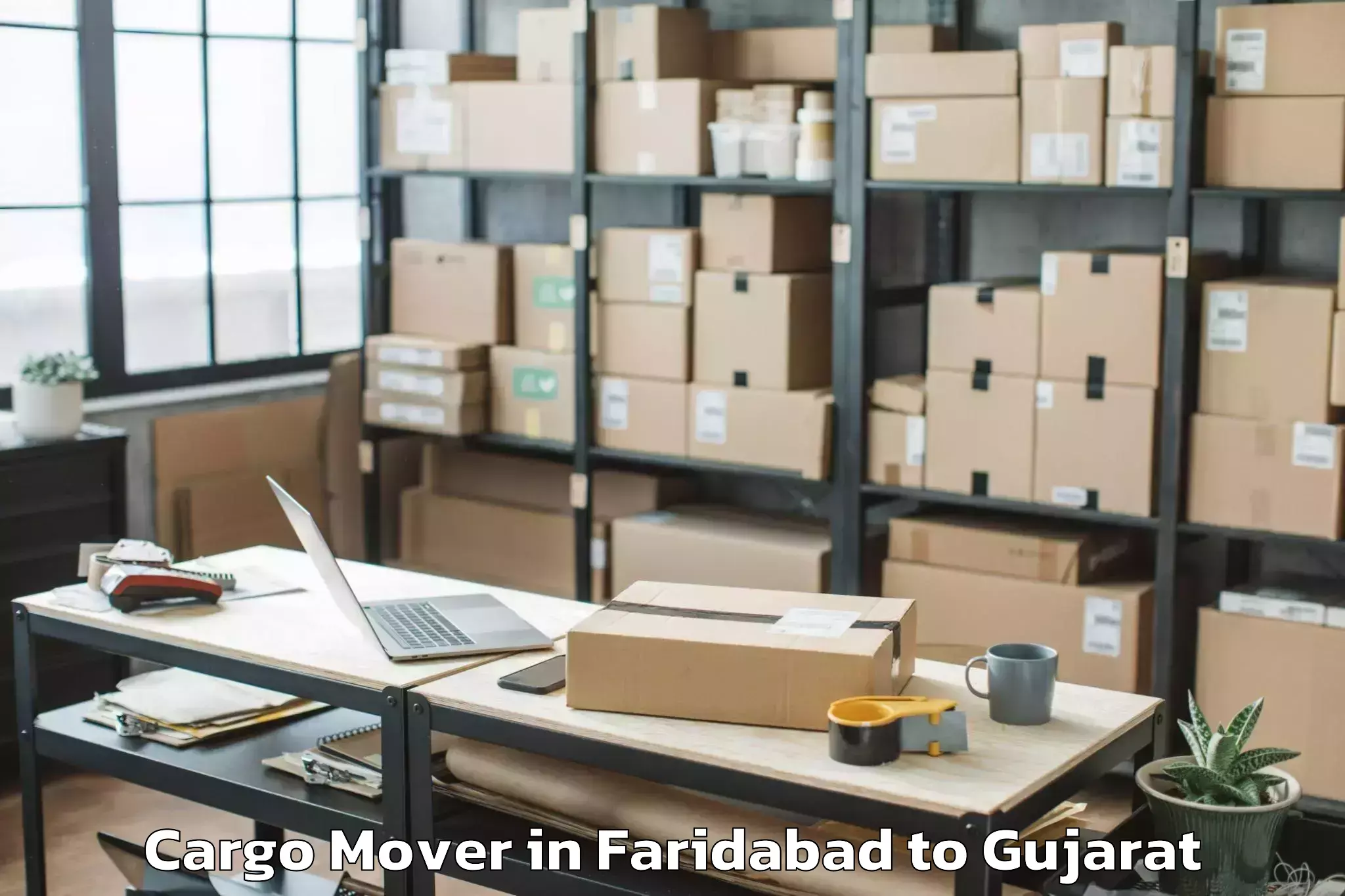 Hassle-Free Faridabad to Gujarat National Law Universit Cargo Mover